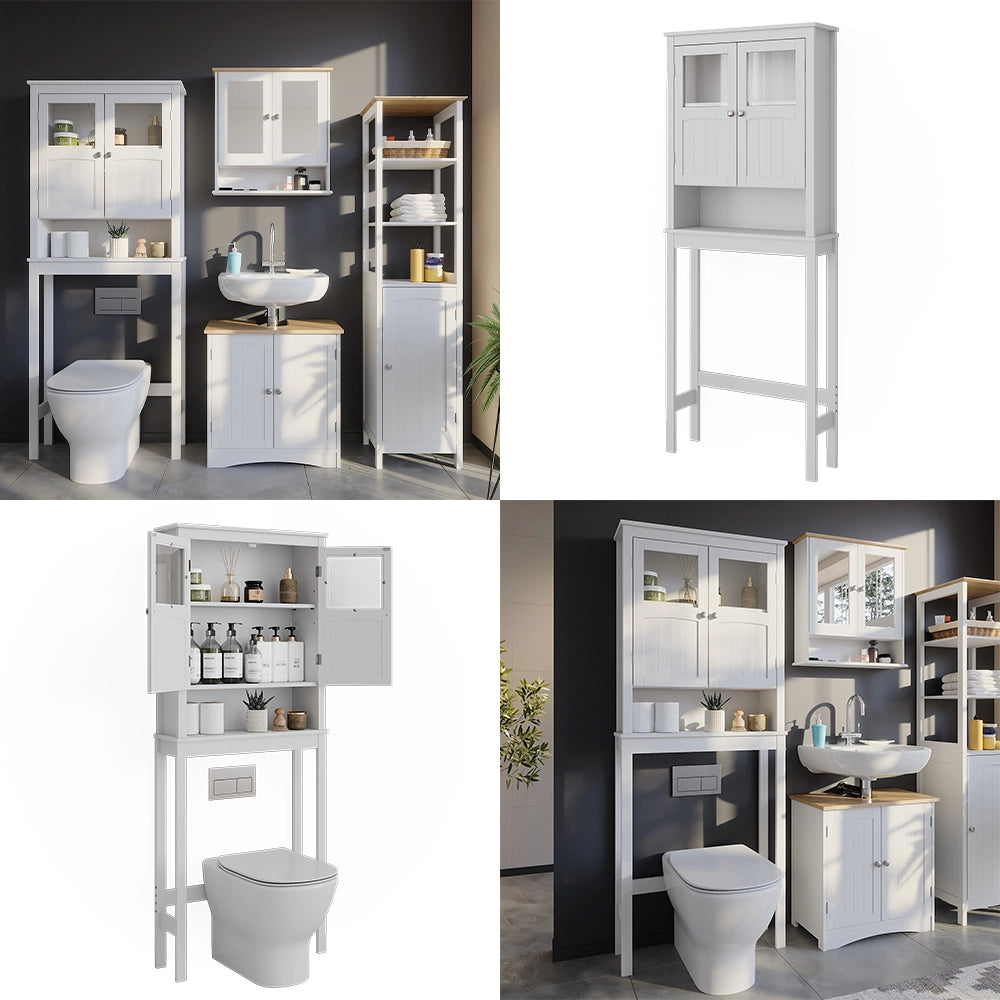 Vicco Armadietto per toilette Bianco 69 x 171 cm