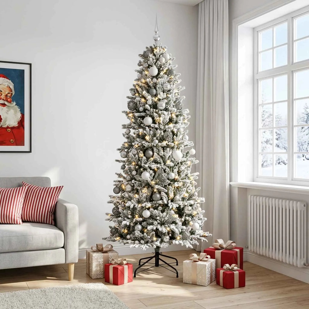 Albero di Natale artificiale con palline 180 cm 300 LED 3467195