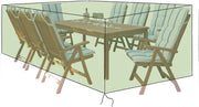 Sedili esterni verde per gruppo di sedute - resistente all'acqua e all'umidità - 250x210x90cm