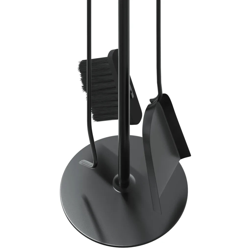 Set di attrezzi per camino 4 pezzi-Kit per camino 22x59 cm in acciaio