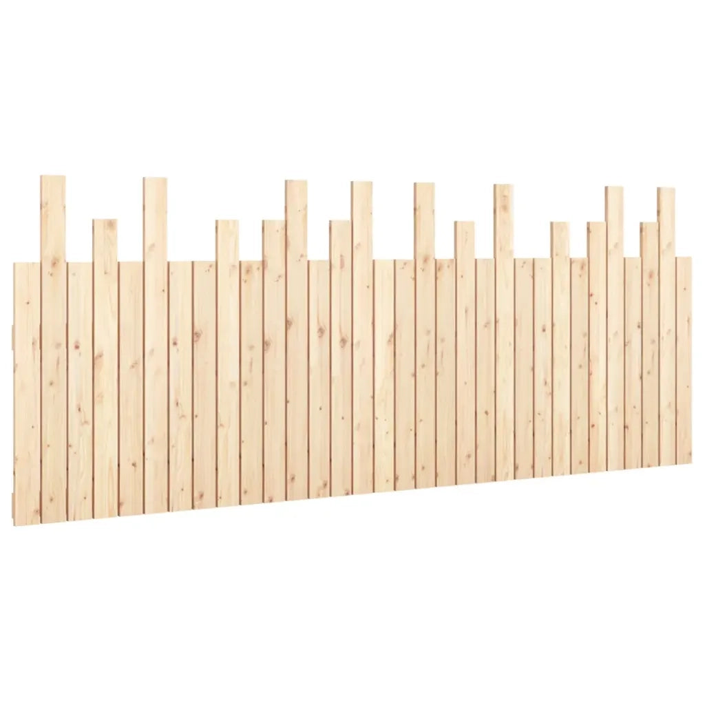 Testiera da Parete-Testiera a Muro-Testata Decorativa 204x3x80 cm in Legno Massello di Pino