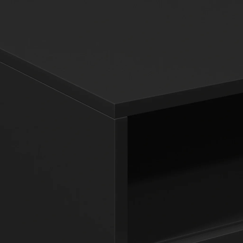 Tavolino da Soggiorno con Luci LED Nero 50x49x40 cm 839827