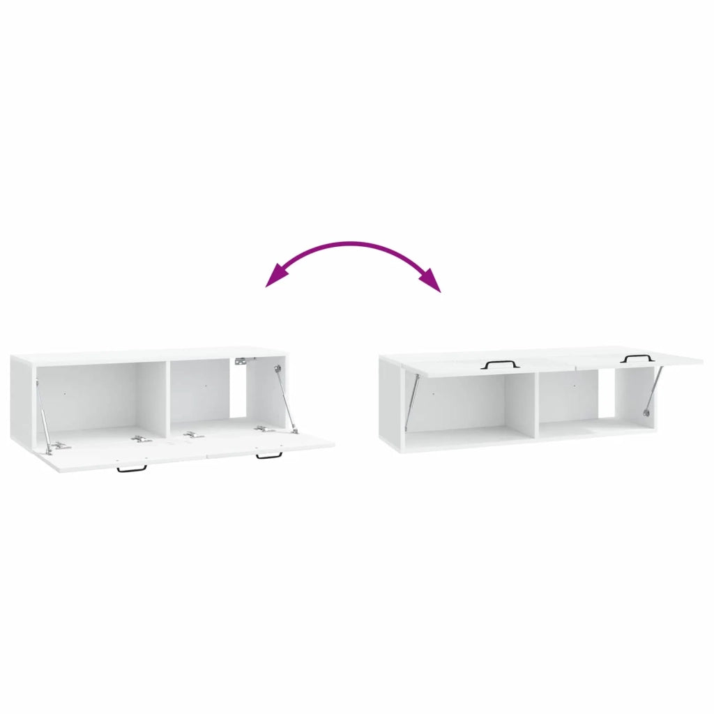 Mobile Porta TV da Muro Bianco 98 x 31 x 30 cm 898725