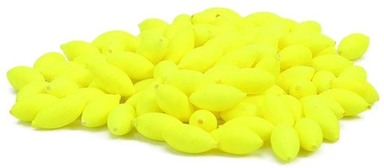 Accessori per pesca a strascico - 100 pezzi - Impianto in plastica - Luminoso - Accessorio per pesca al tonno - Duraturo - Dimensioni 12 x 6 mm - Lure per pesca a strascico