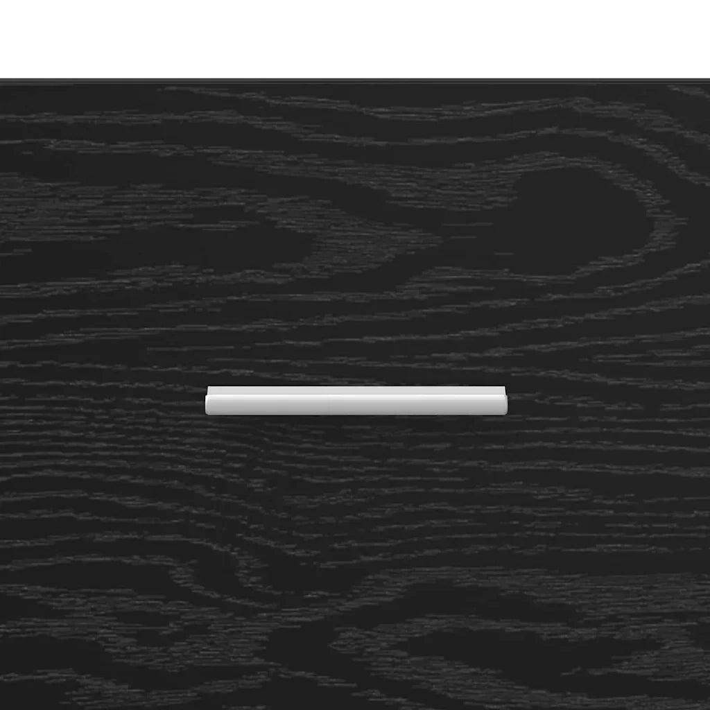 Mobiletto lavabo rettangolare moderno 100 x 38,5 x 46 cm ampio spazio contenitivo stile contemporaneo legno composito nero 02_0052660
