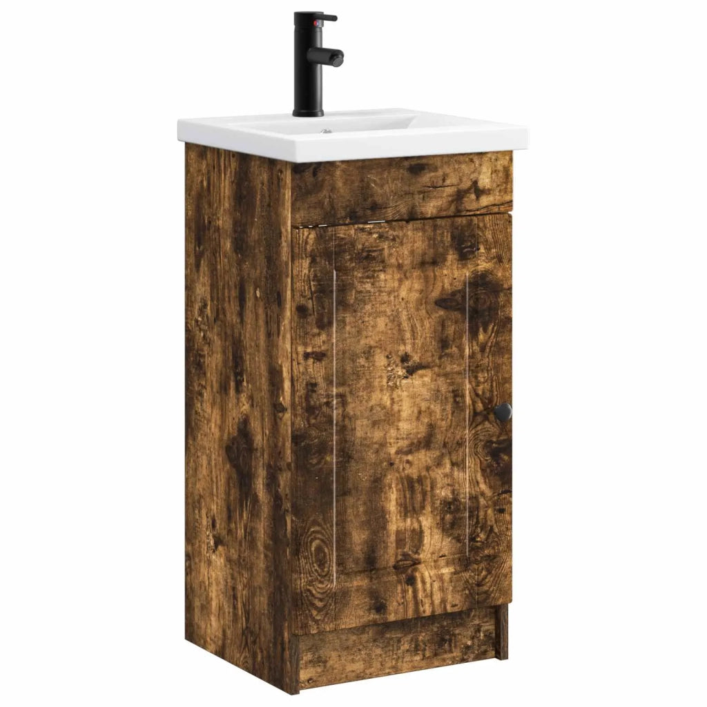 Mobile da bagno con lavabo Rovere Fumo 42 x 40 x 84,5 cm 890059