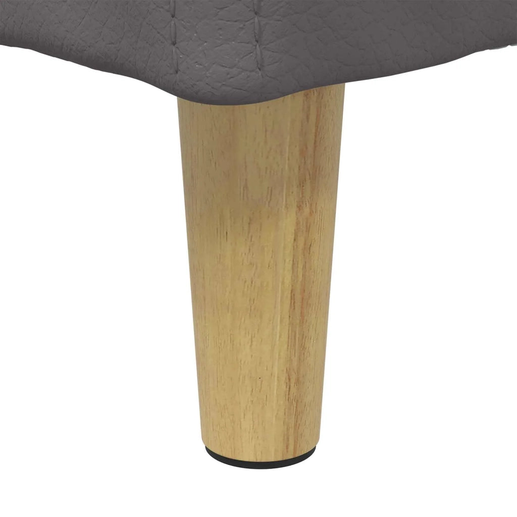 Pouf contenitore Grigio 80 x 80 x 45 cm Pelle sintetica