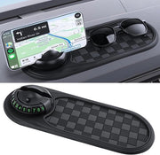 Matrice antiscivolo per auto, matrice antiscivolo multifunzionale per l'auto con supporto girevole da 360° per cellulare e display di parcheggio.