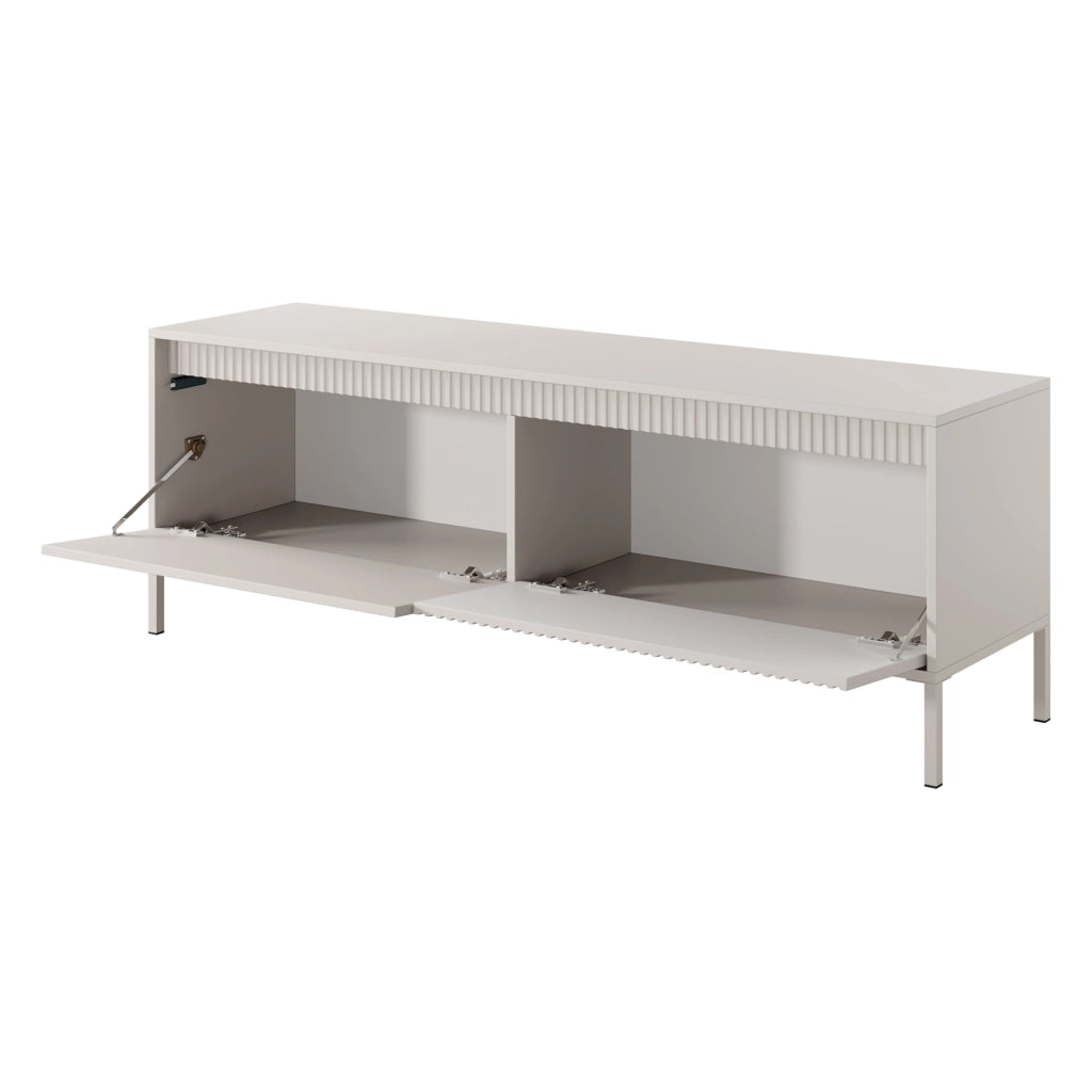 Kameza, Mobile Porta tv un Ripiano, 154x40x53h cm Beige