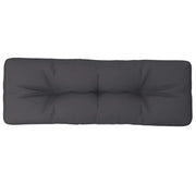 Cuscino per pallet | Cuscini per sedie Antracite 120x40x12 cm in Tessuto