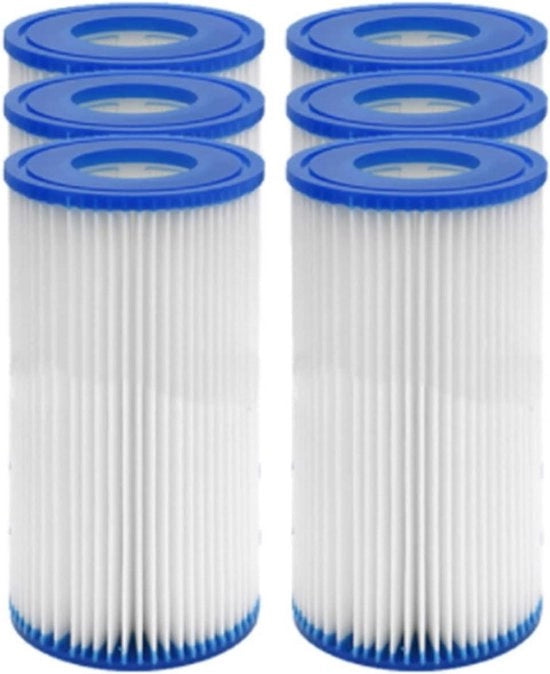 Filtro per pompa di piscina - Filtro di ricambio tipo A/C per filtro caricatura Best-way 58012 (6 pezzi)