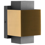 Lampada da parete da esterno a LED in metallo per porta d'ingresso e portico ottone stile tradizionale