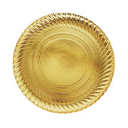 Trade Shop - 2 Pezzi Vassoio Porta Sotto Torta Diametro 30 Cm Oro Tondo Cicrolare Piatto -