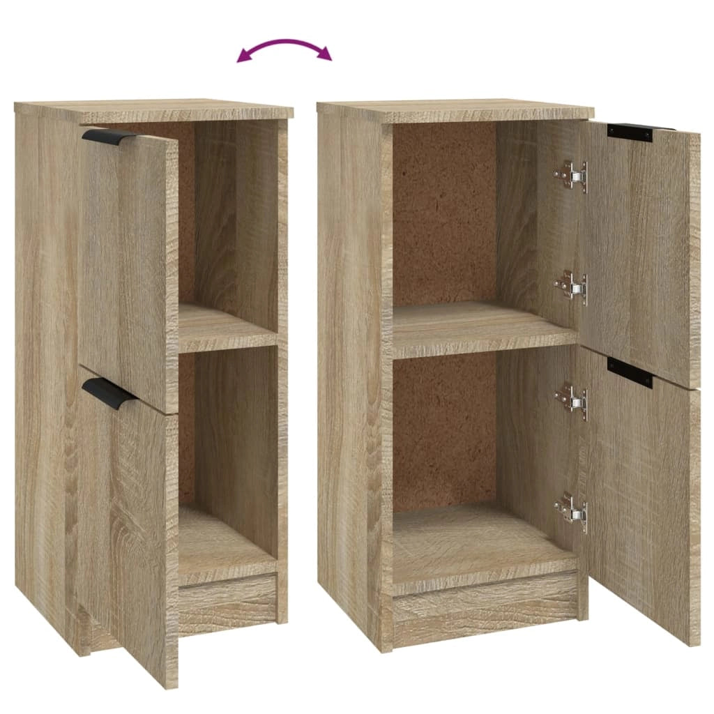 Buffet credenza cassettiera armadio mobile contenitore organizer cucina soggiorno rovere Sonoma 30 x 30 x 70 cm legno ingegnerizzato marrone 02_0031499