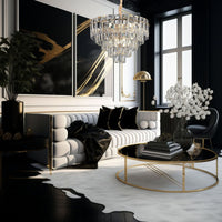 Lampada Cristal G056-cp 50cm Gold