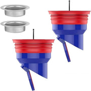 Set di 2 Scarichi con Protezione Anticorrosione per Bagno, Vasca e Doccia - Insert Plug - Antiderrito - Stopper per Doccia