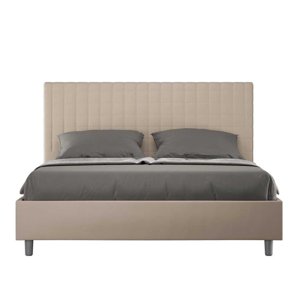 Letto Matrimoniale Extra Large 200x210 cm Senza Rete Sunny Tortora