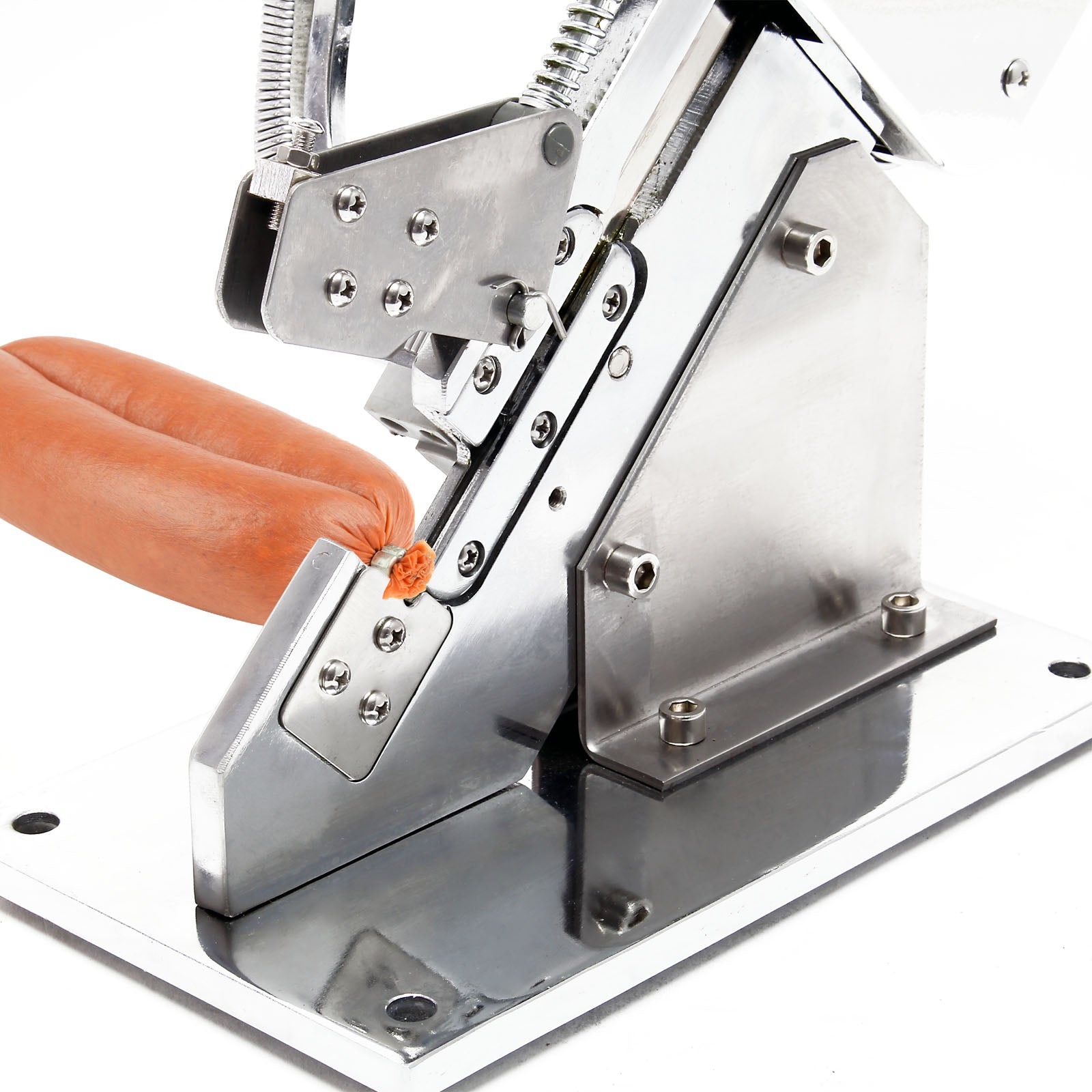 Clippatrice manuale per salumi, in acciaio, Utensile per chiusura insaccati