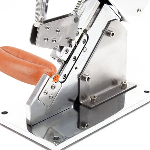 Clippatrice manuale per salumi, in acciaio, Utensile per chiusura insaccati