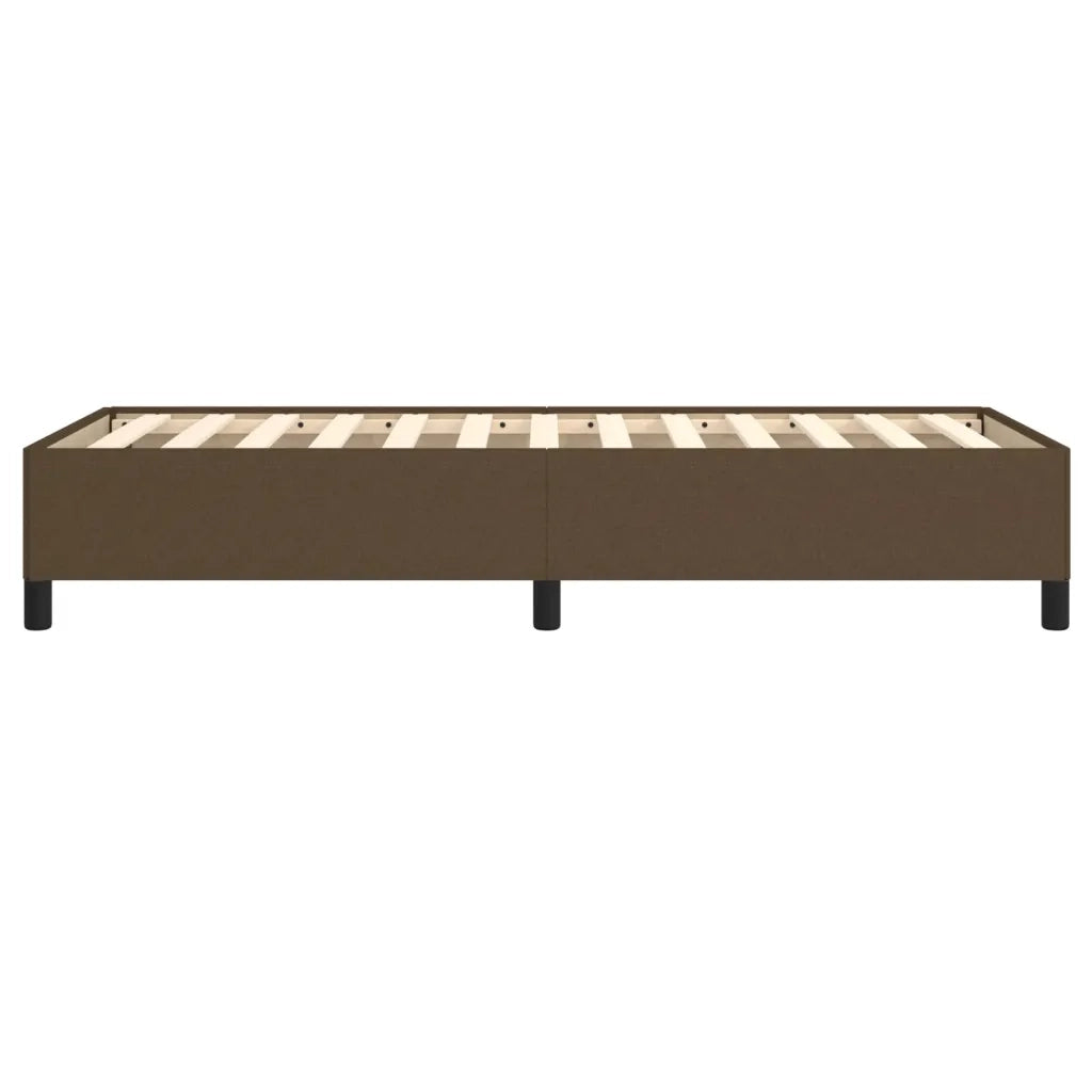 Giroletto senza Materasso-Struttura Letto Marrone Scuro 80x200 cm Tessuto 256020