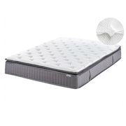 Materasso a molle insacchettate 120 x 200 cm con maniglie imbottitura in schiuma viscoelastica rinfrescante sfoderabile
