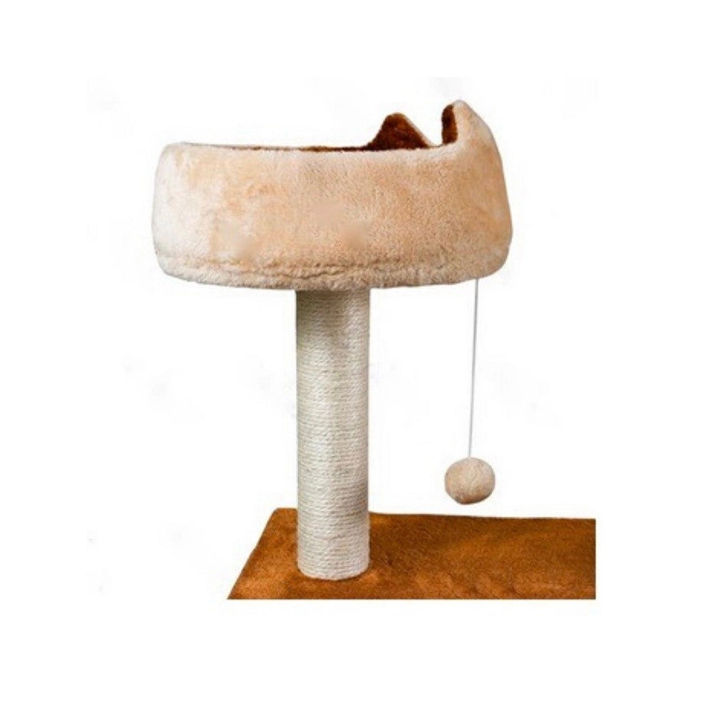 Trade Shop - Tiragraffi Ad H Per Gatti 56 X 41 X H.87cm Resistente Stabile Tessuto In Peluche -