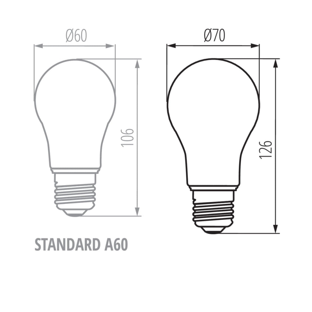 Lampadina LED E27 18W 2450lm 2700K luce calda Kanlux 29648