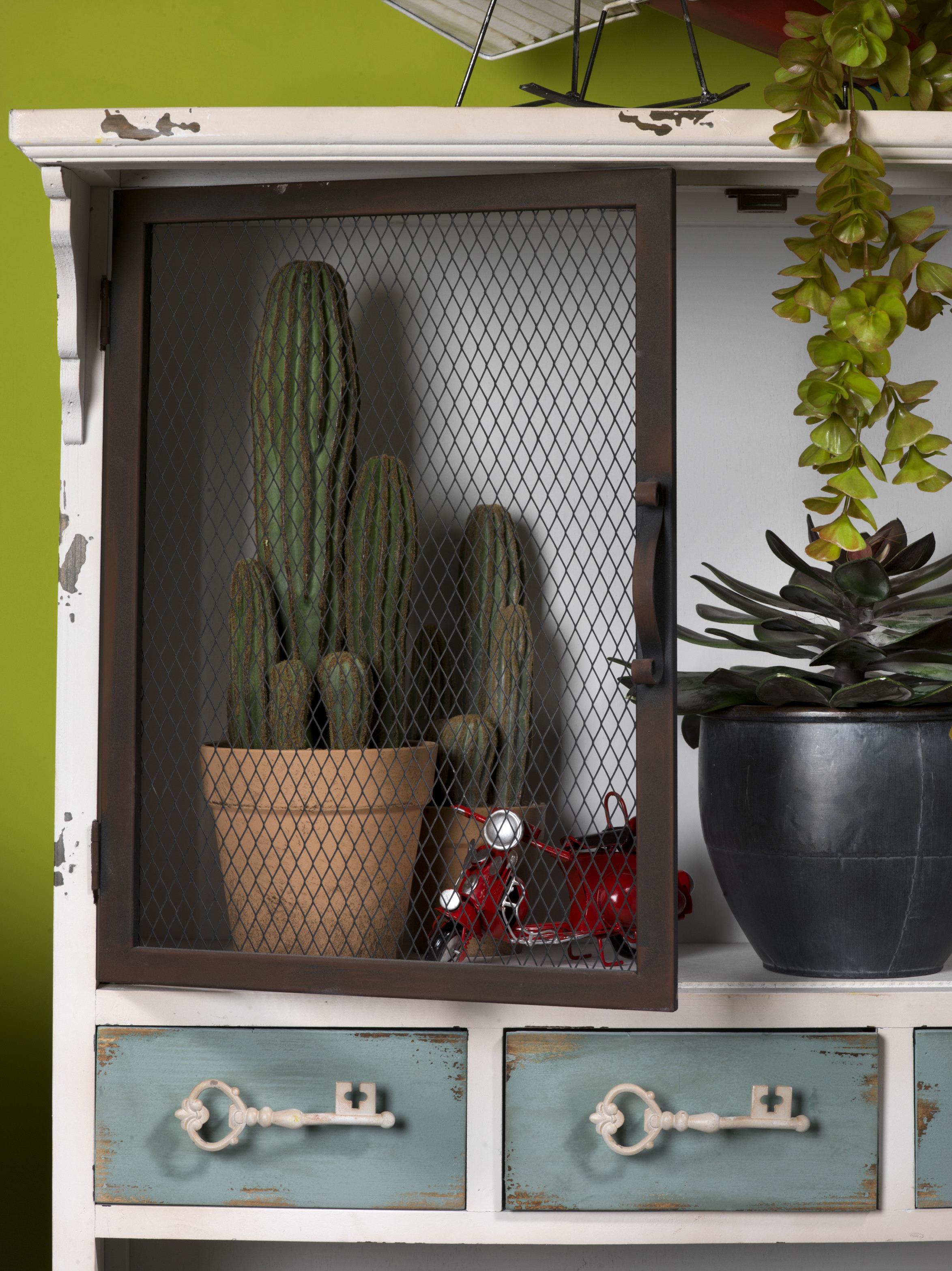 Set 2 Contenitori Decorativo Metallo 18 cm