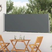 Tenda laterale retrattile-Tenda parasole per balcone Antracite 500 x 100 cm Poliestere