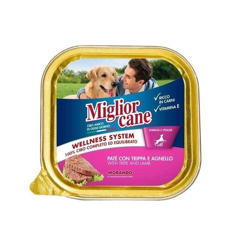 SET 18 MIGLIOR CANE PATE' CON TRIPPA E AGNELLO 300 GR