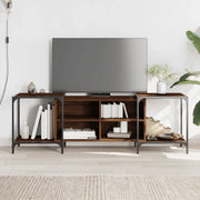 Mobile TV-Credenza per TV-Console TV Rovere Marrone 153x37x50 cm in Legno Multistrato