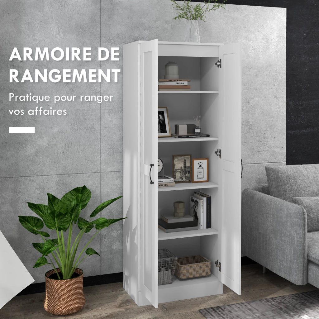 Armadio Battente con 5 Ripiani ¨C zephmum ¨C 60x36.5x175