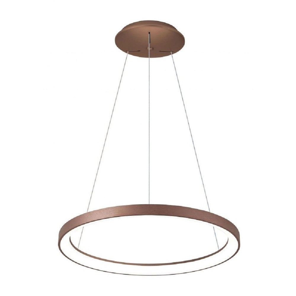 Trade Shop - Lampadario Pendente Led 30w Cct Lampada Sospensione Circolare 38m Luce Cucina Bar -