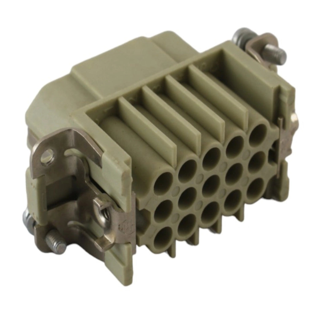 Inserto femmina 15 poli 10A 250V Harting