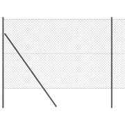 Palo della recinzione | Pannello per recinzione Grigio 10 x 1,6 m (rete 40 x 40 mm)