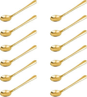 Set di 12 cucchiai in acciaio inossidabile - Mini-scoop per erbe, sale, zucchero, miele, caffè - Design pratico e carino