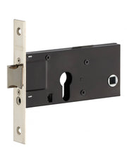 Cassa serratura per cilindro europeo, asse 60 mm, frontale nichelato – THIRARD