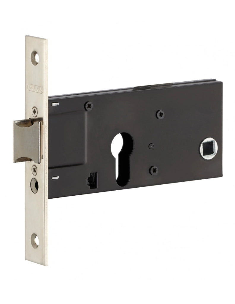 Cassa serratura per cilindro europeo, asse 60 mm, frontale nichelato – THIRARD