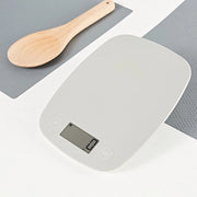 Pesa elettronica da cucina - cottura, cottura in forno, preparazione pasti, grammi, libbre e once, grigio