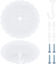 Accessori per letto - 2 Set con viti base 17,9 cm - Super colla per appendiabiti per plafondo.