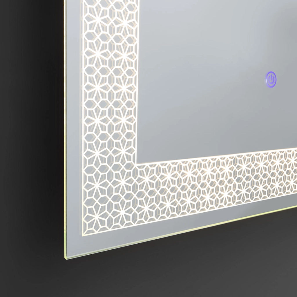 Specchio rettangolare 50x70 con led
