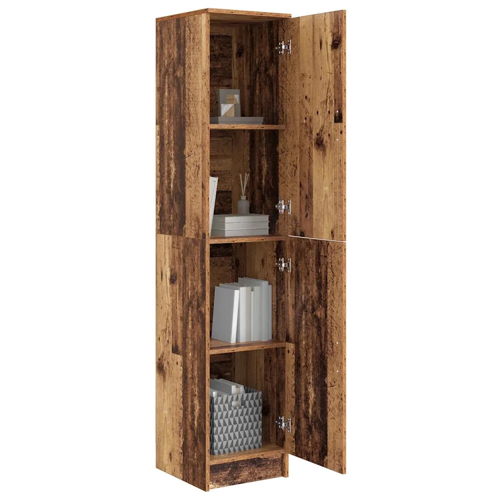 Credenza-Buffet-Armadio da cucina Legno vecchio 35 x 39 x 168 cm