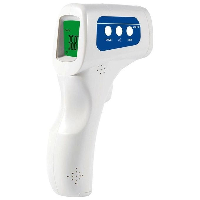 Shield Division JXB-178 Termometro a rilevamento remoto Bianco Fronte Pulsanti