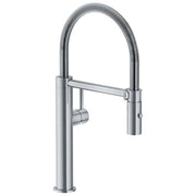 Franke 115.0472.960 Pescara L Miscelatore Cucina con Doccetta Canna Girevole 360° Cartuccia Ceramica colore Inox Satinato