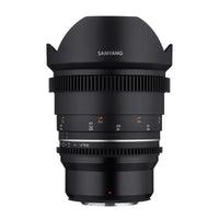 SAMYANG MF 14mm T3.1 VDSLR MK2 MFT - obiettivo ultragrandangolare veloce T3.1 per cine e video con innesto MFT, lunghezza focale fissa di 14 mm, cerchietti di messa a fuoco nero