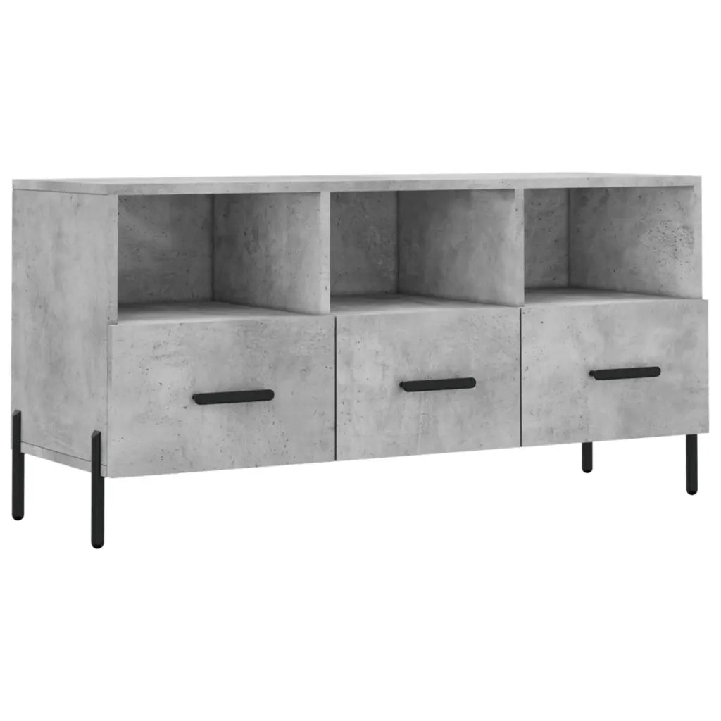 Mobile Porta TV Grigio Cemento 102x36x50 cm Legno Multistrato 829048