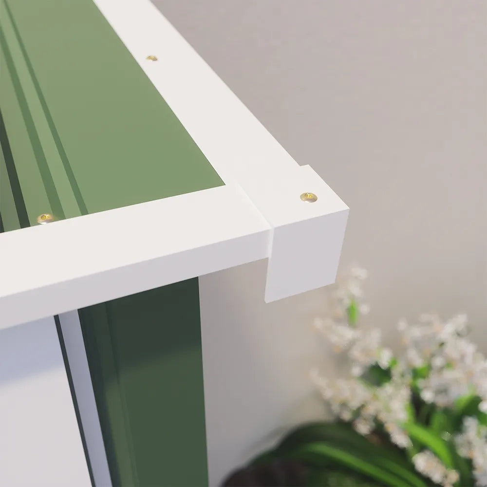 Casetta da giardino in acciaio zincato verde 1,51x1,03xh1,96 m - 48kg- 1,55 metri quadri