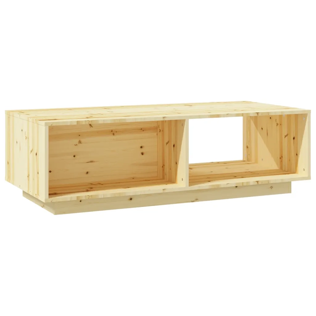 Tavolino da Salotto 110x50x33,5 cm in Legno Massello di Abete 809881