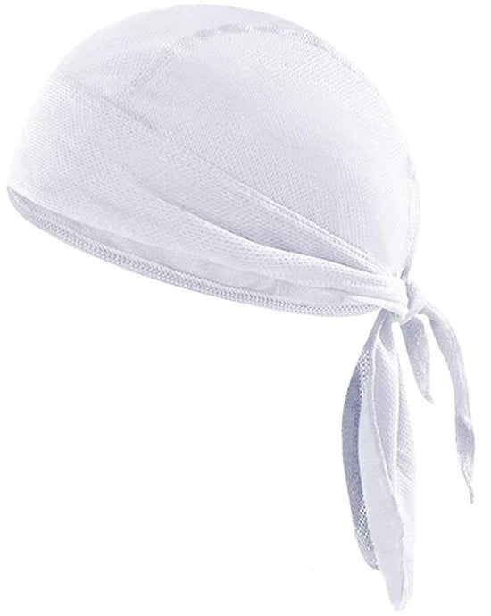 Cappello da Ciclista Assorbe Transpirazione Cappello da Uomo Ciclismo Motociclismo - Bianco