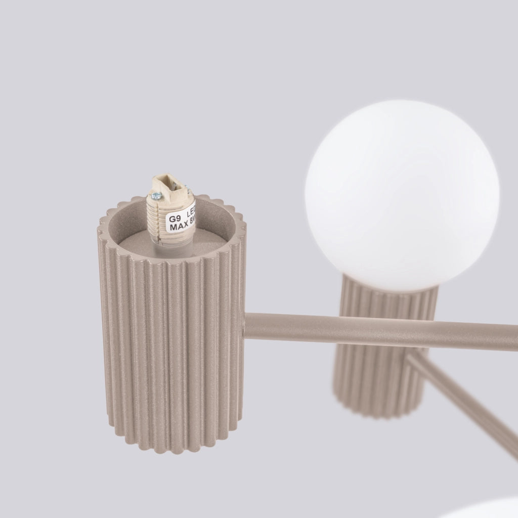 Lampadario HALO 6 taupe